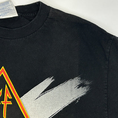 Vintage Def Leppard 2002 X Tour T Shirt Ten Concert Rock Band Black Tee M Medium