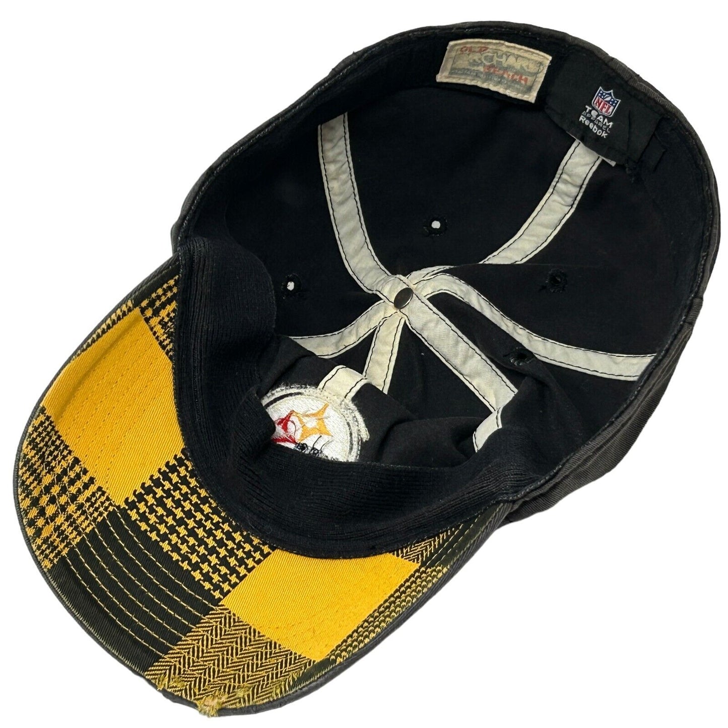 Gorra de béisbol de los Pittsburgh Steelers, ajustable, talla L/XL, Old Orchard Beach, color negro