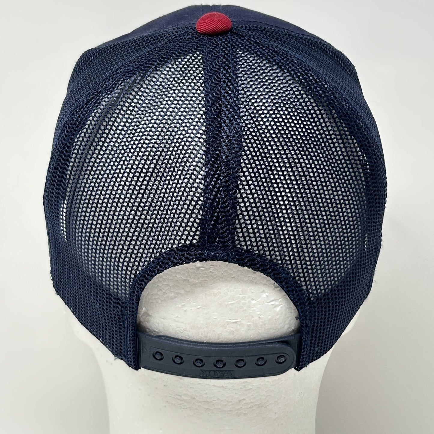 Vintage 90s Cool Great Awesome Dad Trucker Hat Cap Blue Father Mesh Snapback