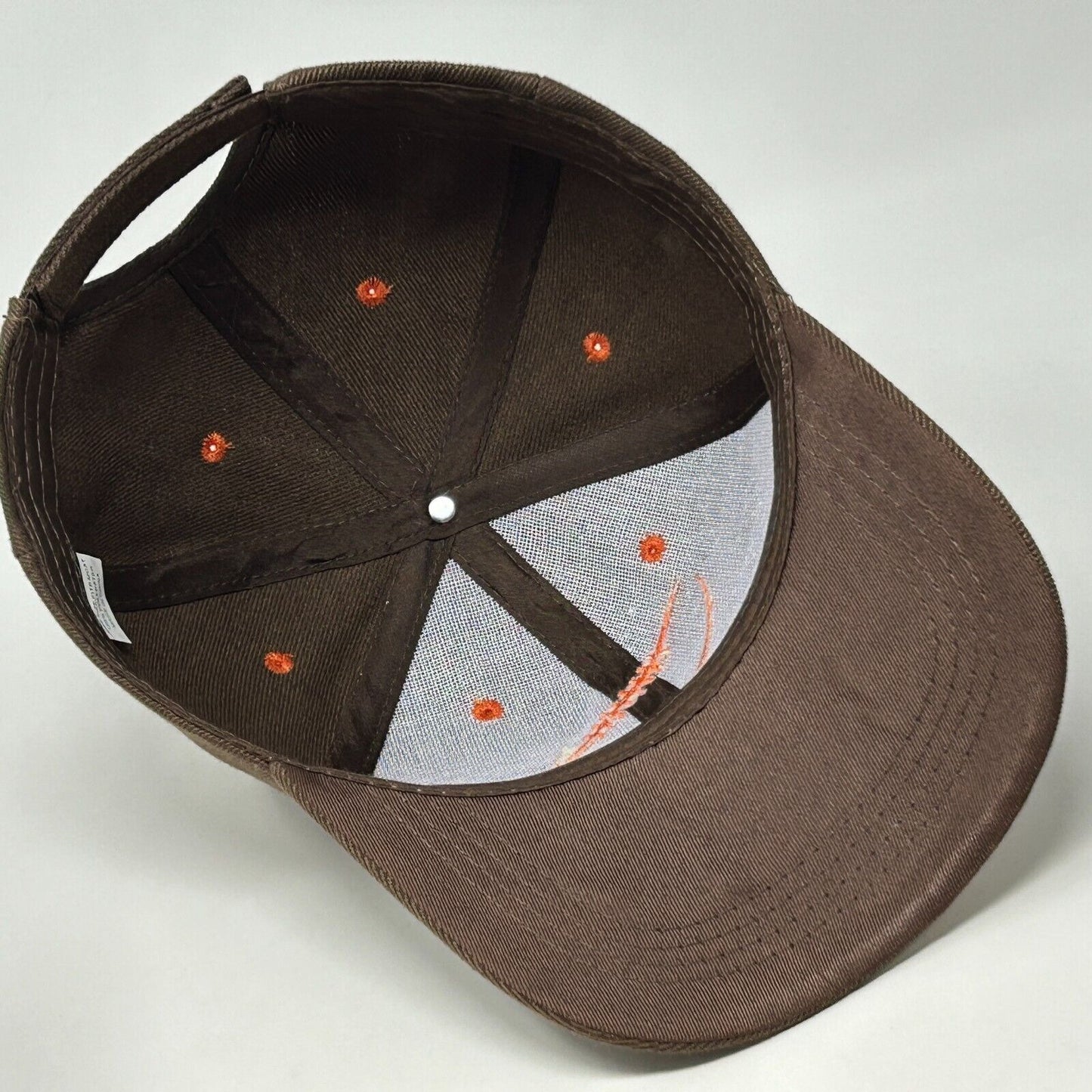 Gorra de béisbol de los Cleveland Browns, gorra con correa trasera, color marrón, fútbol americano de la NFL, de seis paneles