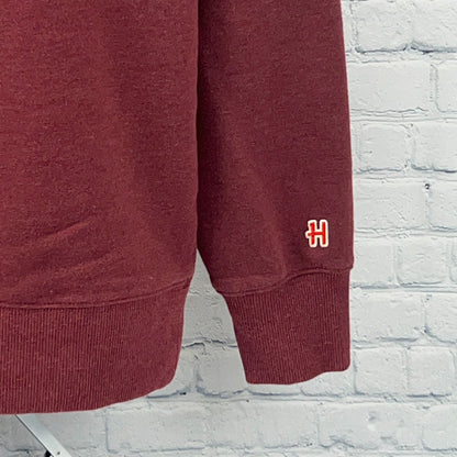 Homage Sweatshirt M Medium Red Maroon Crew Neck Sweater Long Sleeve Solid Blank
