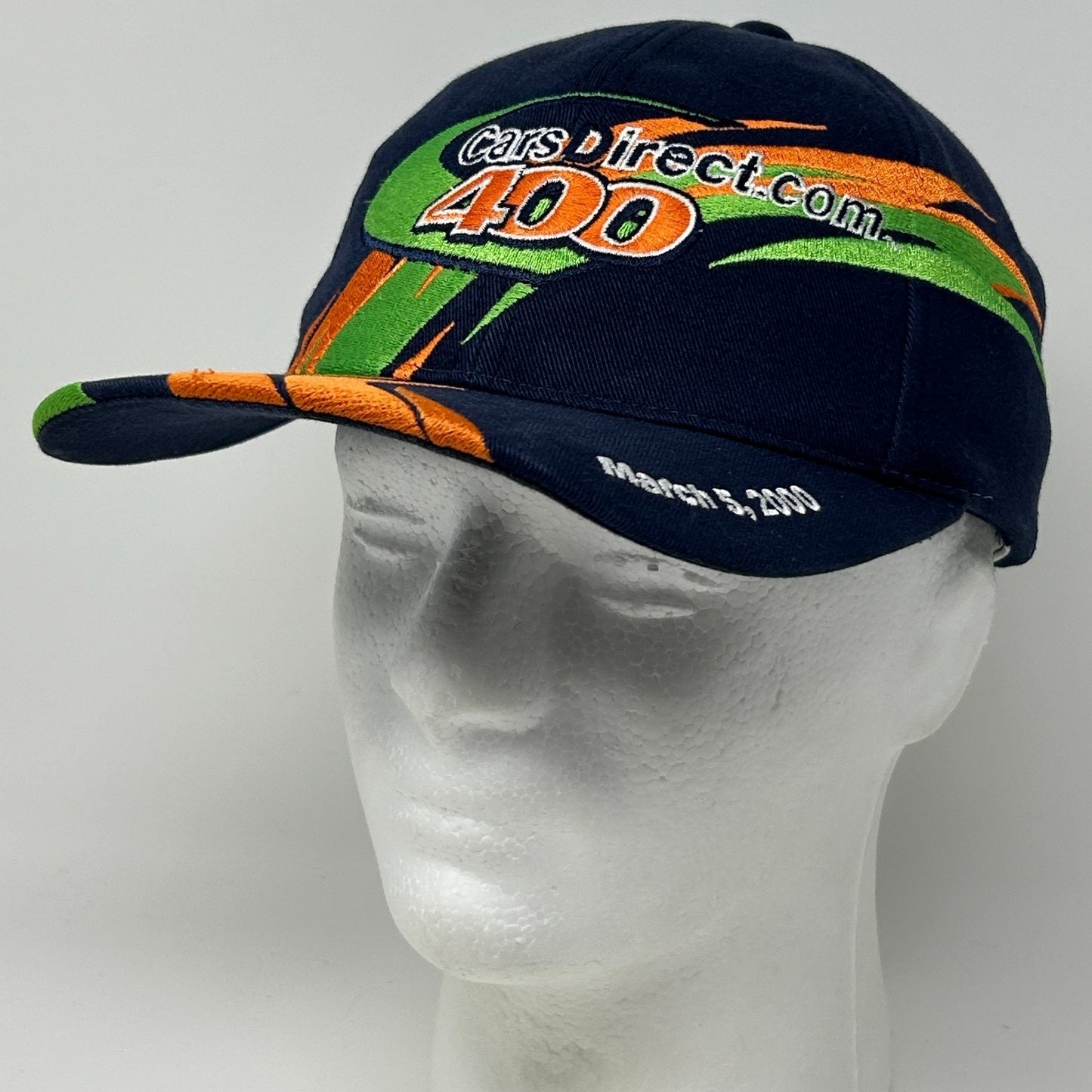 Vintage NASCAR Cars Direct 400 Hat Cap Las Vegas Motor Speedway Strapback Blue