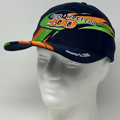Vintage NASCAR Cars Direct 400 Hat Cap Las Vegas Motor Speedway Strapback Blue