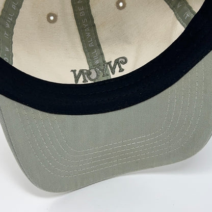 NYON New York Or Nowhere Hat Baseball Cap Dad Strapback Cream Green Embroidered