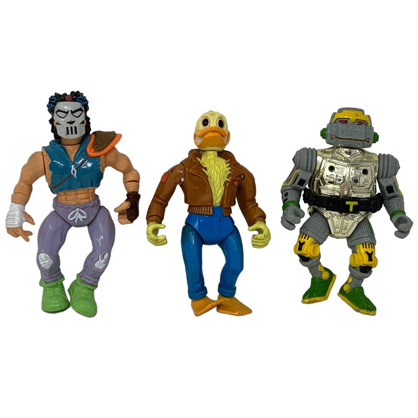 Lot of 9 Vintage 80s TMNT Action Figures Vehicles Teenage Mutant Ninja Turtles