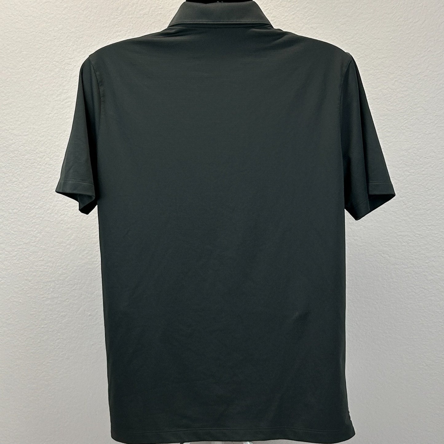 Las Vegas Raiders Polo Shirt Gray NFL Short Sleeve Nike Dri Fit Mens L Large