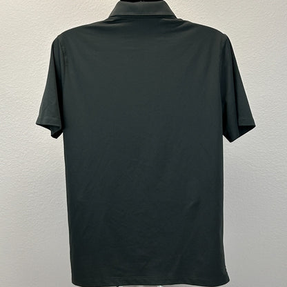 Las Vegas Raiders Polo Shirt Gray NFL Short Sleeve Nike Dri Fit Mens L Large