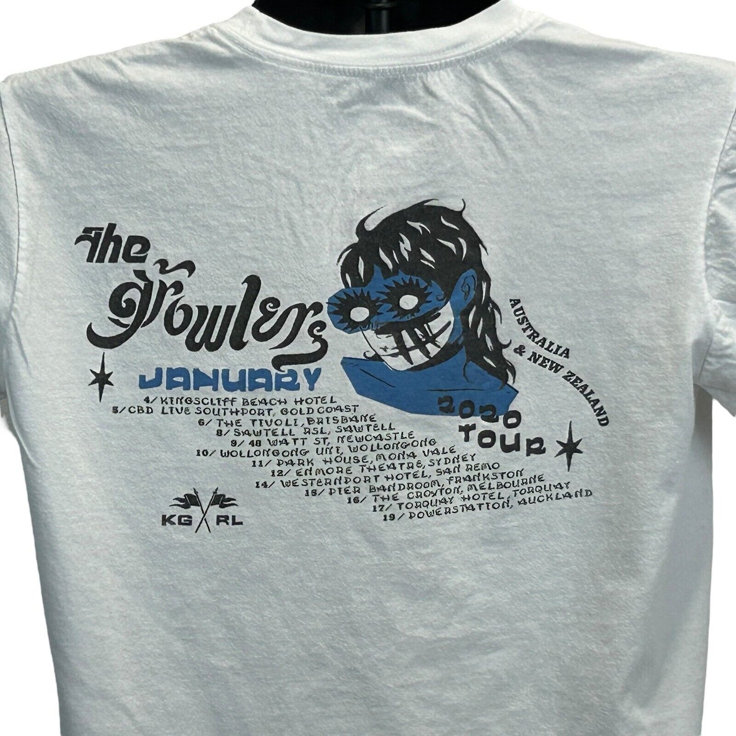 The Growlers Tour T Shirt Medium 2020 Australia New Zealand Concert Mens White