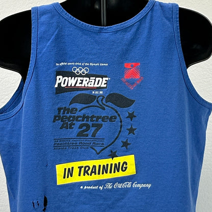 Vintage Powerade Atlanta Olympics Tank Top T Shirt Mens XL X-Large Blue 90s USA