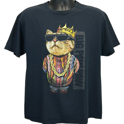 Big Paw Paw T Shirt Large Notorious Biggie Gangsta Spoof Parody Cat Rapper Tee