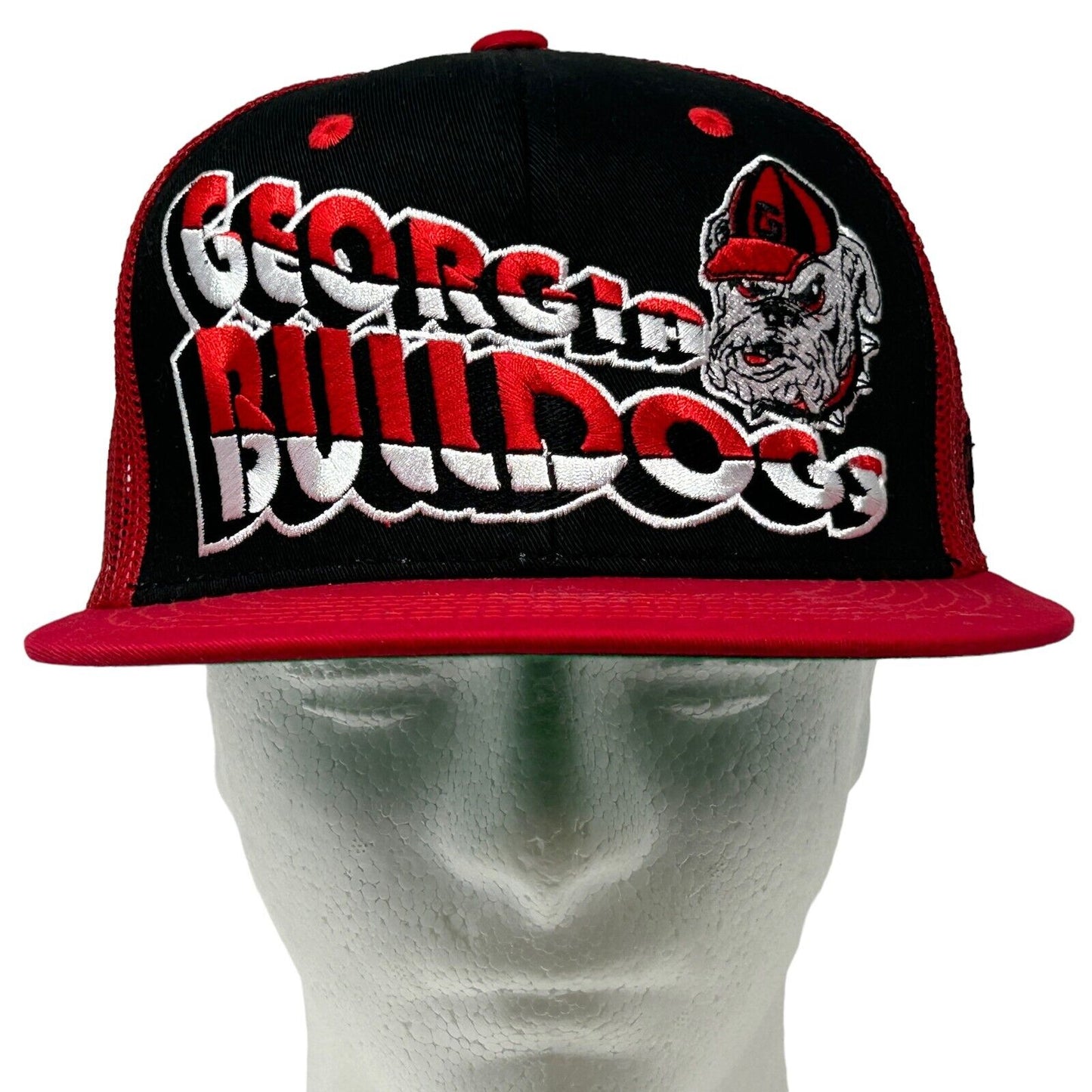 University of Georgia Bulldogs Trucker Hat NCAA Red Mesh Snapback Baseball Cap