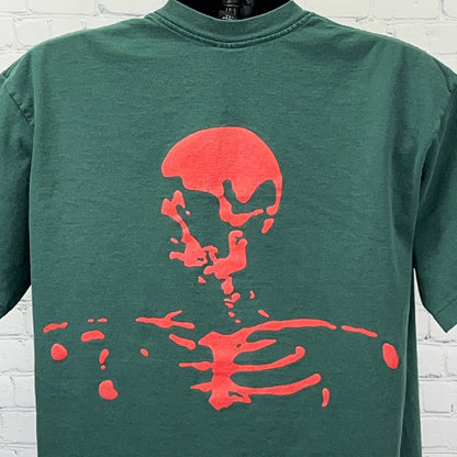 Vintage 90s The Offspring Smash Green Skeleton Band Tee Single Stitch XL USA