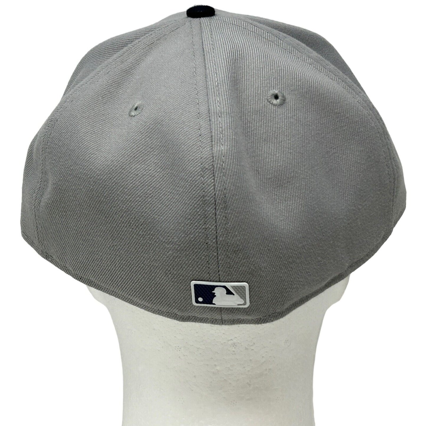 New York NY Yankees Hat Gray New Era 59Fifty MLB Baseball Cap Fitted Size 7 3/4