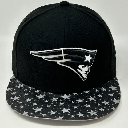 New England Patriots Reflective Stars Hat Black New Era Snapback Baseball Cap