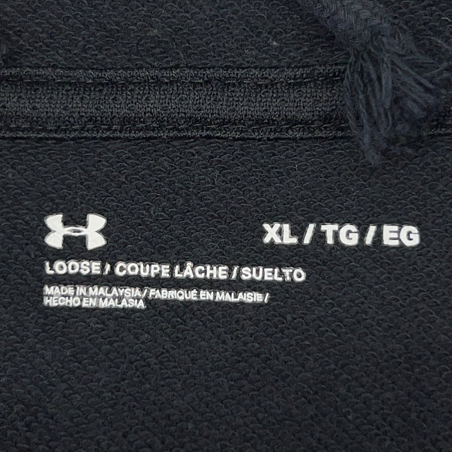 Under Armour UA Loose Fit Hoodie XL X-Large Black Hooded Sweatshirt Logo Pockets