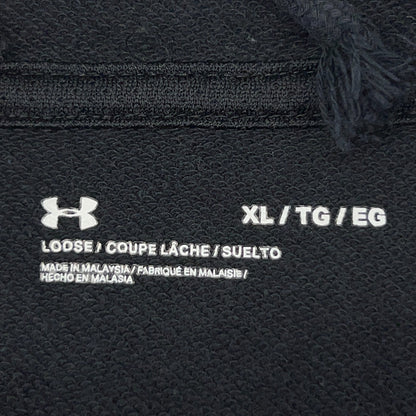 Under Armour UA Loose Fit Hoodie XL X-Large Black Hooded Sweatshirt Logo Pockets