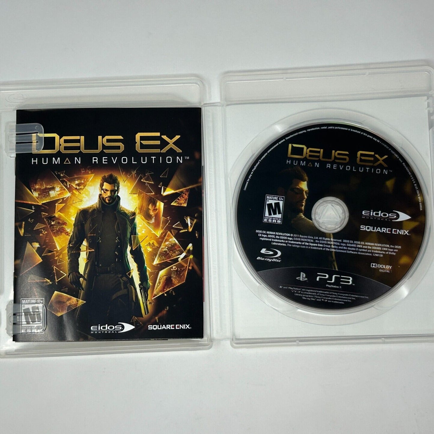 Lot of 2 PS3 Video Games Deus Ex Human Revolution & Assassins Creed Brotherhood