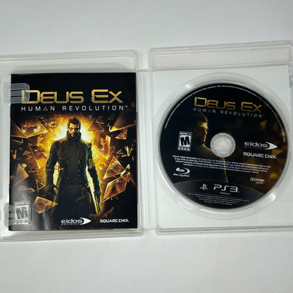 Lot of 2 PS3 Video Games Deus Ex Human Revolution & Assassins Creed Brotherhood