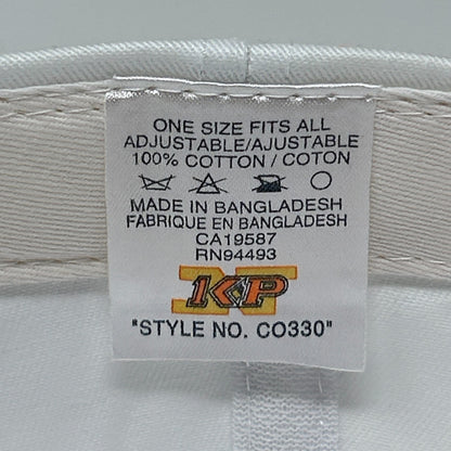 Vintage 90s Ohiopyle Pennsylvania Hat Baseball Cap 3 Bar Line Snapback White