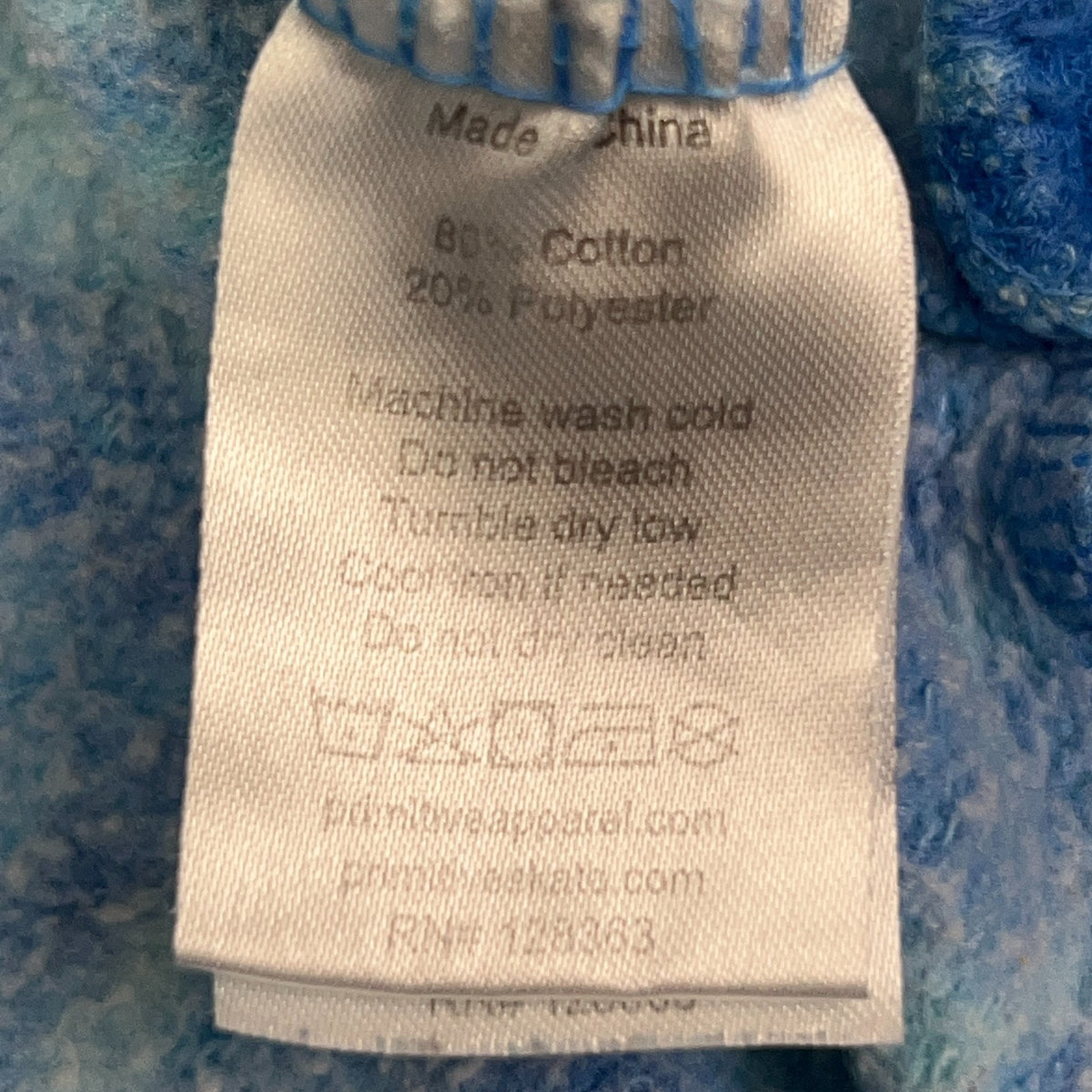 Primitive x Dragon Ball Super Hoodie S Small Hooded Sweatshirt Blue Tie Dye