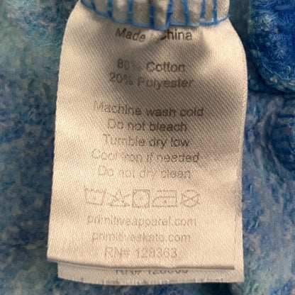 Primitive x Dragon Ball Super Hoodie S Small Hooded Sweatshirt Blue Tie Dye