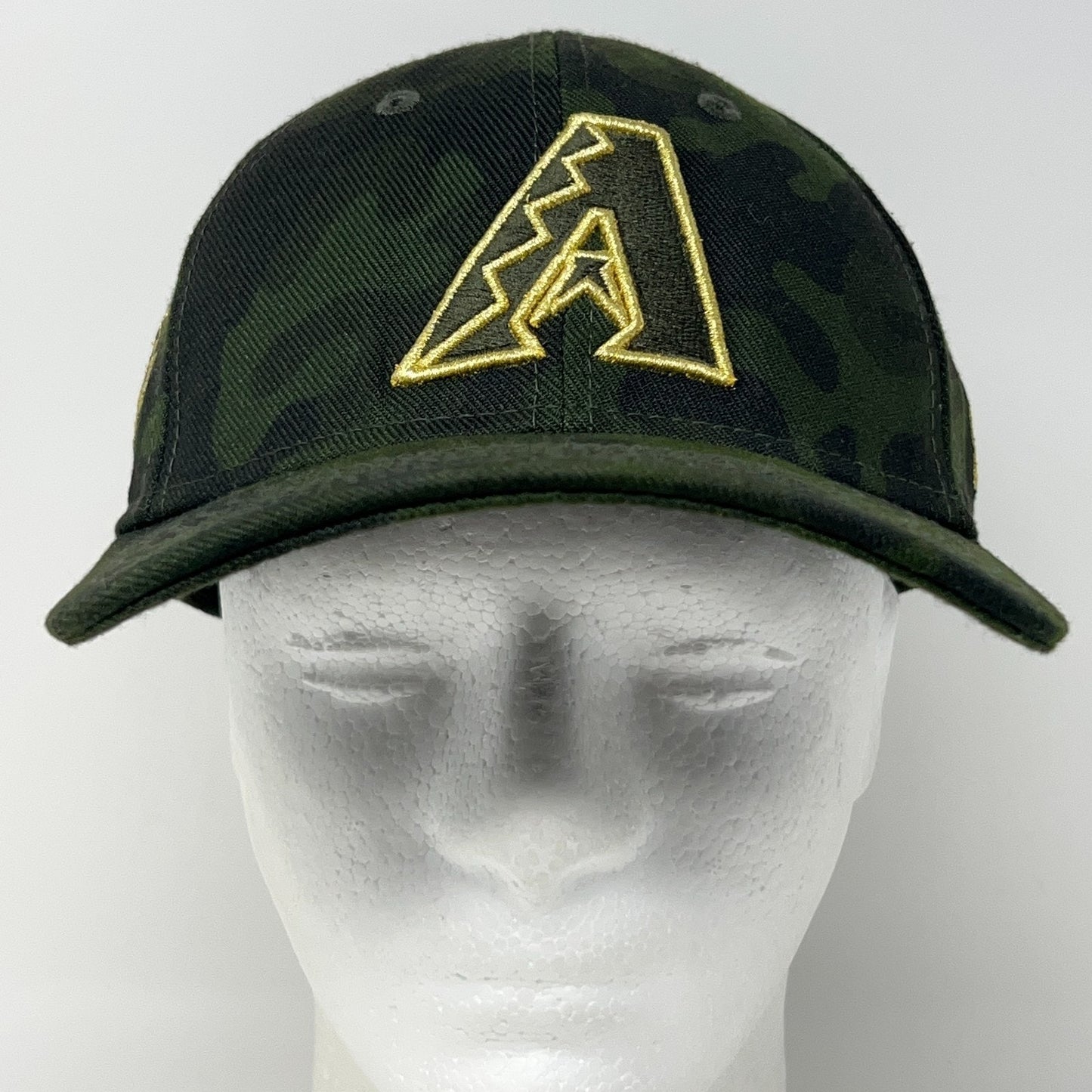 Arizona Diamondbacks Armed Forces Hat Baseball Cap New Era Green Flex Fitted M-L