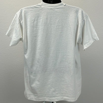 Vintage Walmart Seasons Greetings T Shirt Mens XL X-Large White 90s Christmas