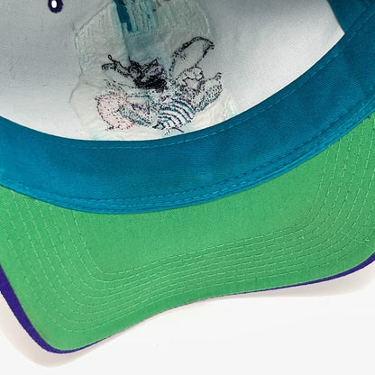 Vintage 90s Charlotte Hornets Hat Baseball Cap Wool NBA Basketball Snapback Blue