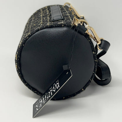 Badgley Mischka Leather Crossbody Mini Bag Black Round Shape Side View