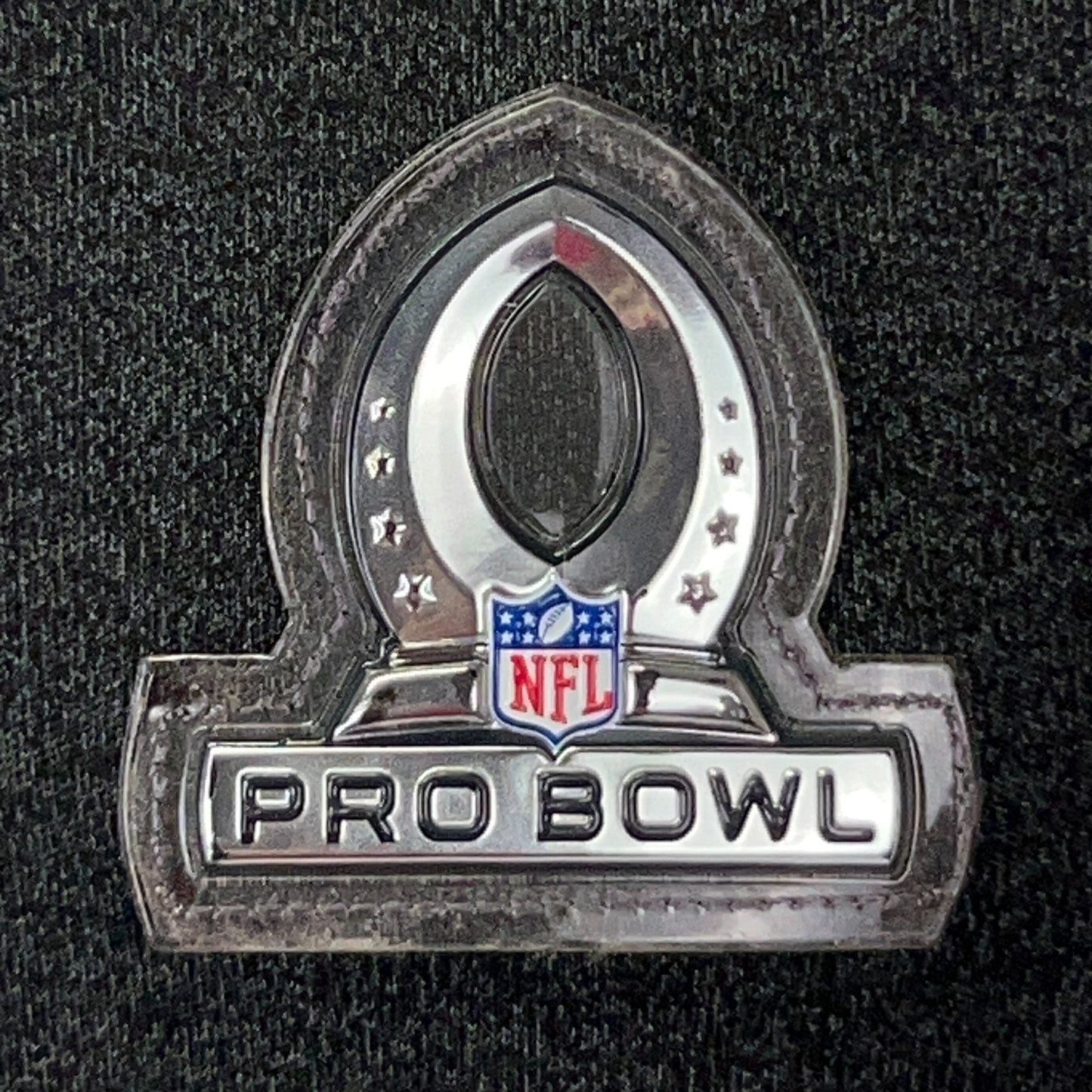 NFL Pro Bowl Logo 1/4 Quarter Zip Mock Neck Shirt Long Sleeve Gray XL X-Large