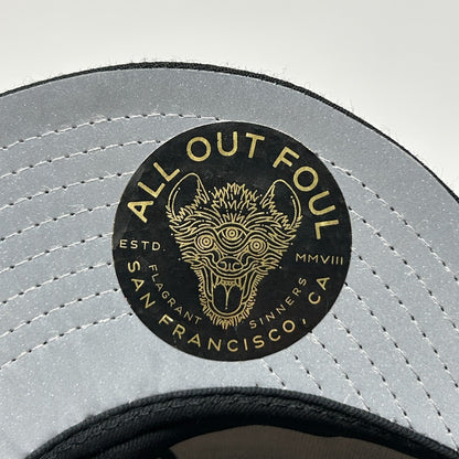 All Out Foul Hat Cap New Era Heffs Barbershop San Francisco Black Fitted 7 3/4