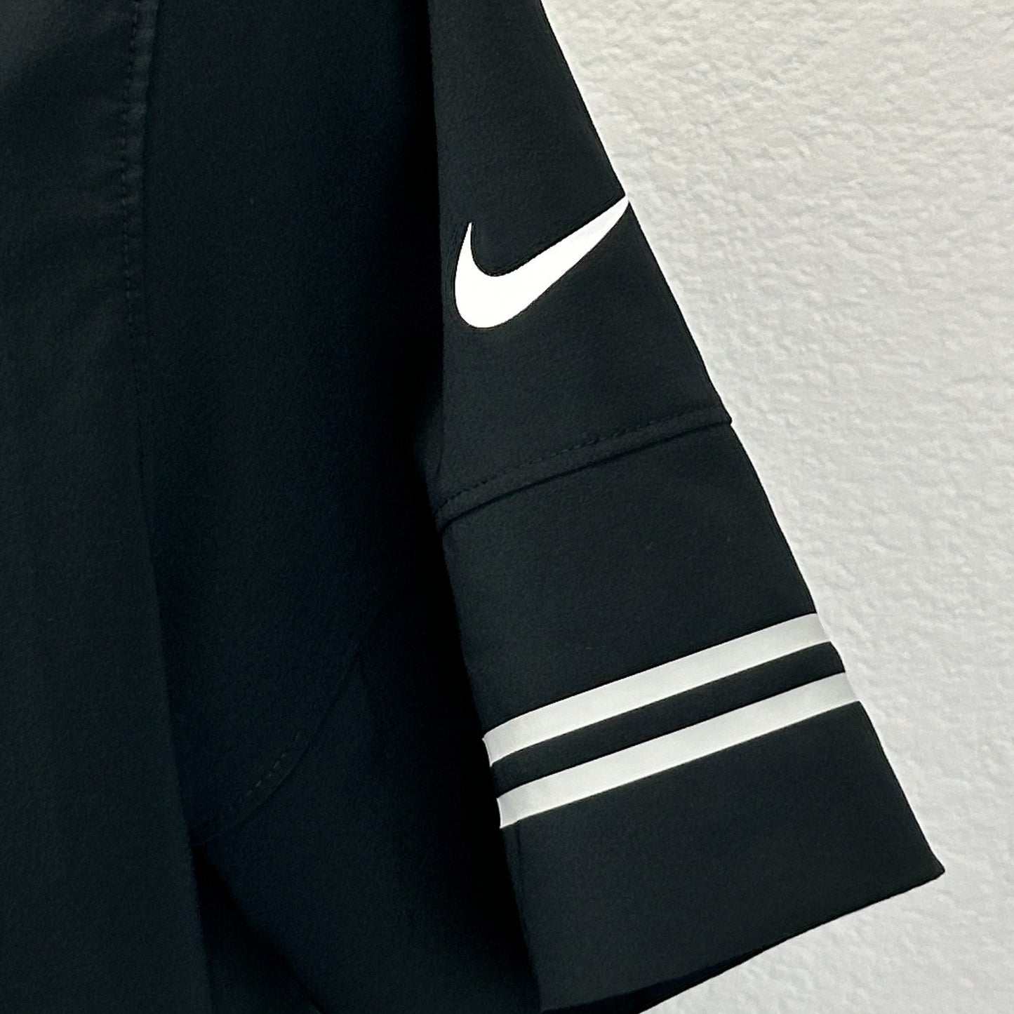 Las Vegas Raiders Polo Shirt Black NFL On Field Short Sleeve Nike Dri Fit Large