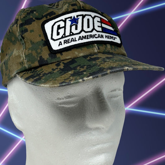 复古 GI Joe Camo 青年棒球帽 绿色数码迷彩 Snapback