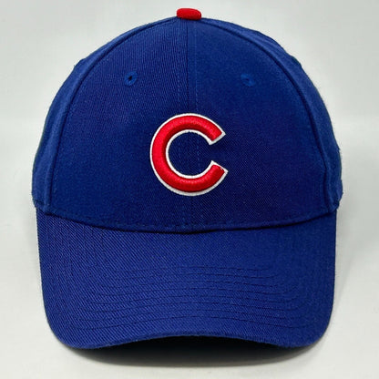 Gorra de béisbol de los Chicago Cubs azul New Era MLB Strapback de seis paneles de mezcla de lana