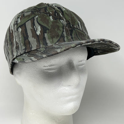 Vintage Hunting Camo Hat Baseball Cap Hunter Camouflage Green Snapback USA Made