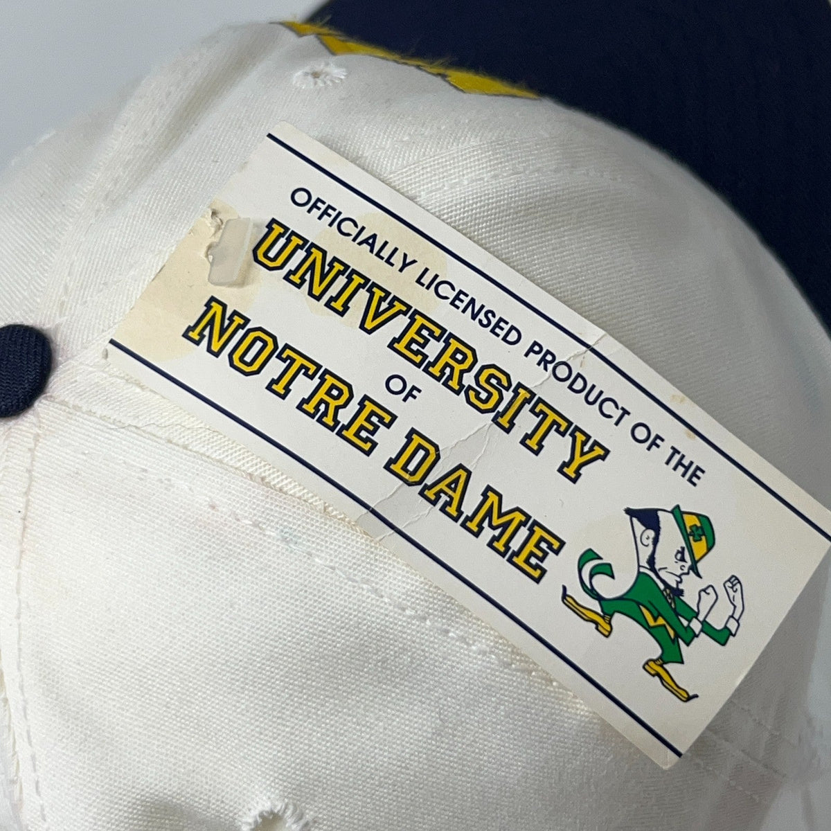 Vintage Notre Dame Fighting Irish Leprechaun NWT Snapback Baseball Hat Cap USA