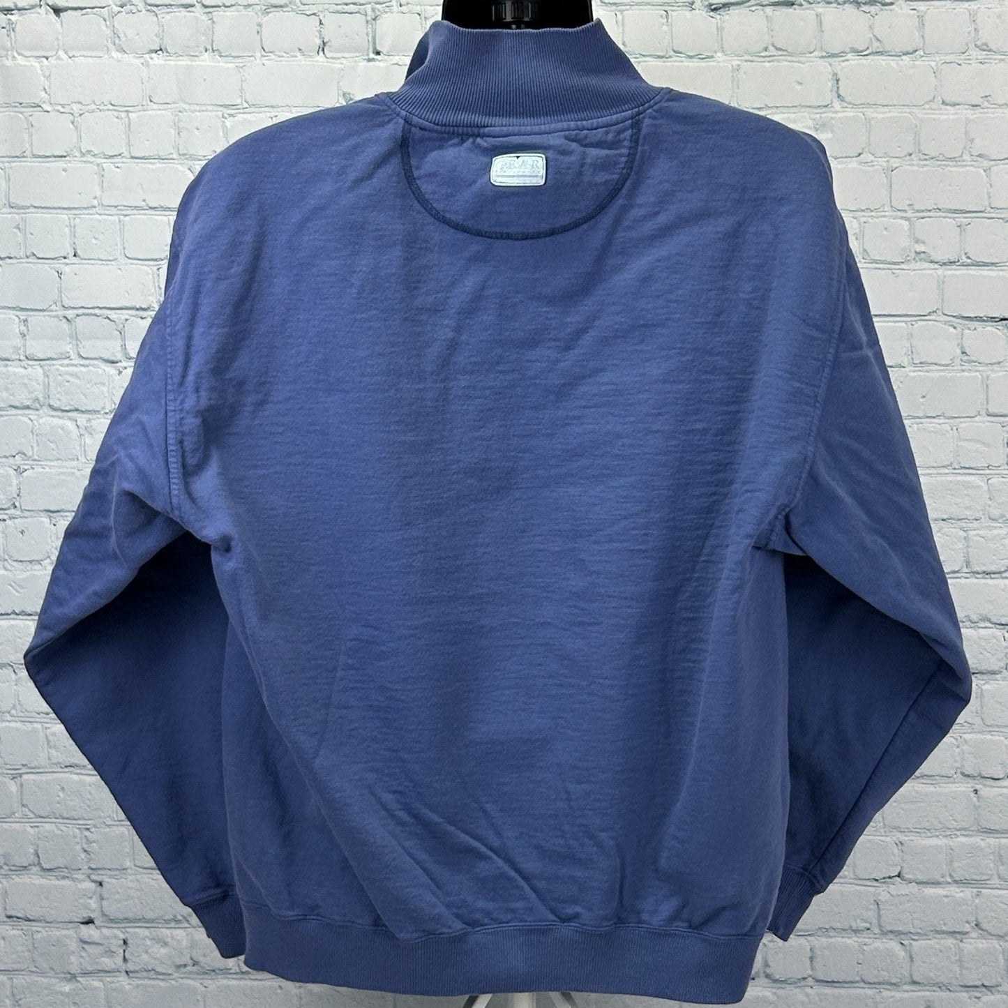 Vintage 90s Team Mirage Las Vegas 1/4 Quarter Zip Sweater Casino Blue L Large