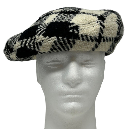 Frank Olive mujeres cuadros boina sombrero vintage 60s 70s negro blanco