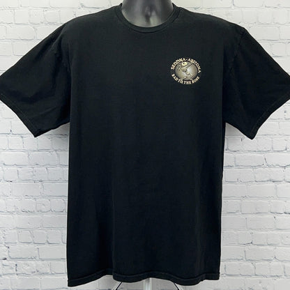 Sedona Arizona Kokopelli Bad To The Bone T Shirt XL X-Large Black Short Sleeve