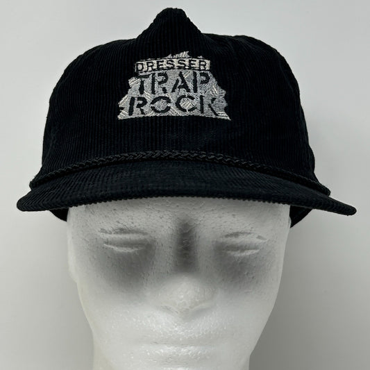 Vintage 90s Dresser Trap Rock Hat Baseball Cap Wisconsin Rope Strapback Black - Neon Vintage