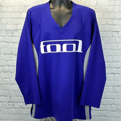 Tool Forty Six & 2 Hockey Jersey T Shirt Aenima Band Long Sleeve Blue XL X-Large