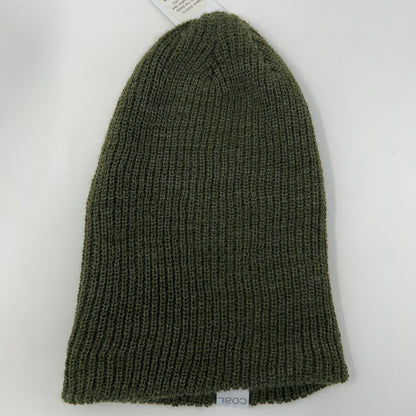 Coal Headwear The Stanley Beanie Winter Hat Toque Flip Cuffed Green Made In USA