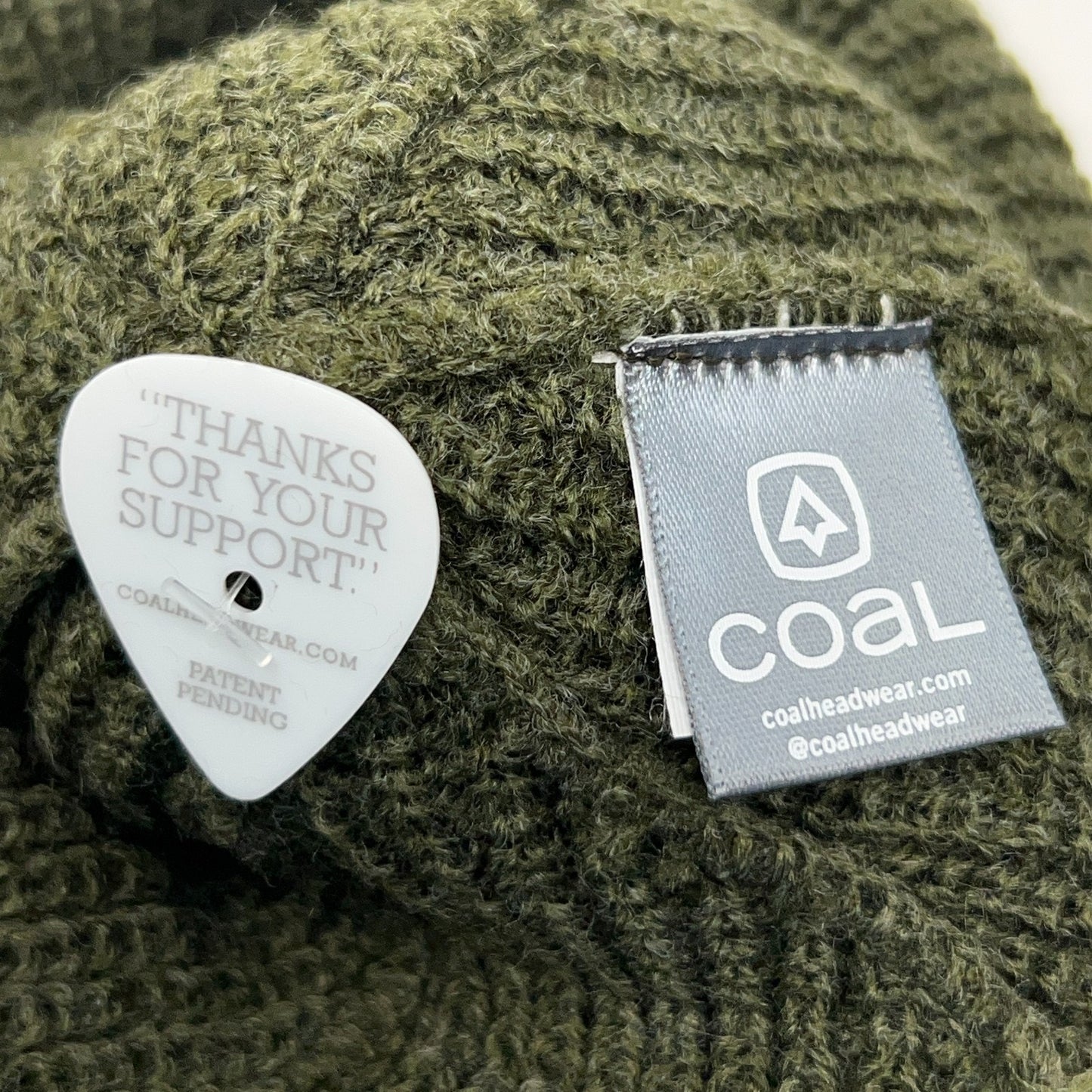 Coal Headwear The Stanley Beanie Winter Hat Toque Flip Cuffed Green Made In USA
