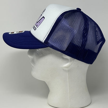 Viola Brands Worldwide Trucker Hat Cap Purple Cannabis Weed Marijuana Snapback