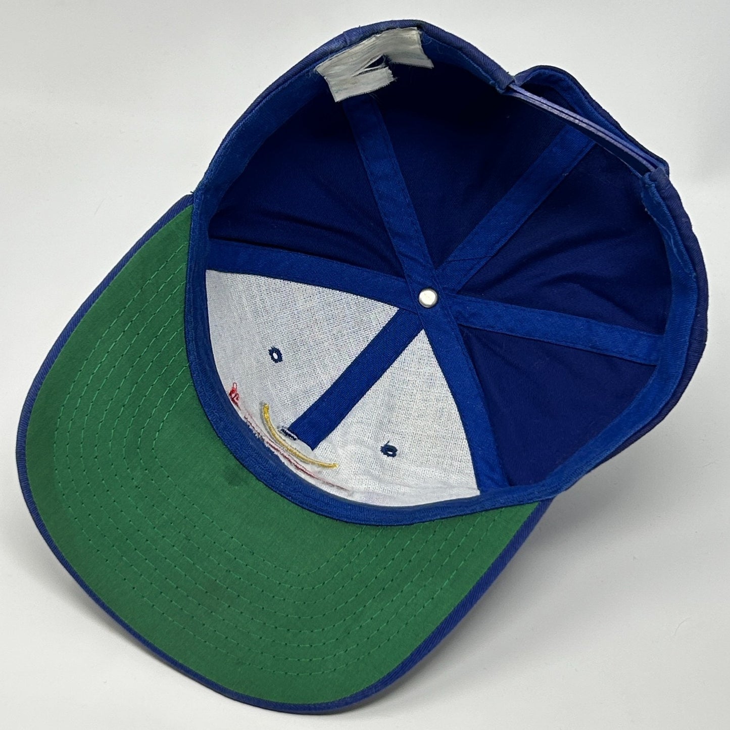 Vintage 90s 1992 Barcelona Olympics Hat Baseball Cap Summer Games Blue Snapback