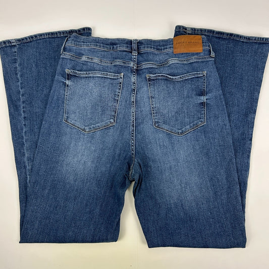 Lucky Brand Stevie Jeans High Rise Flare Stretch Pockets Blue Womens 14-32