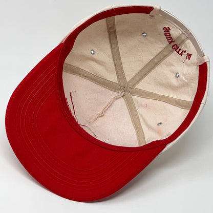 Vintage 90s Green Valley Golf Course Hat Baseball Cap Sioux City Snapback Red