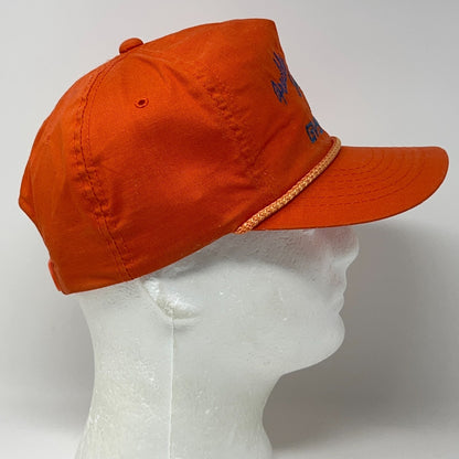 Vintage 90s Freddy Smith 00 GVS Racing Corded Rope Hat Cap Snapback Dirt Track