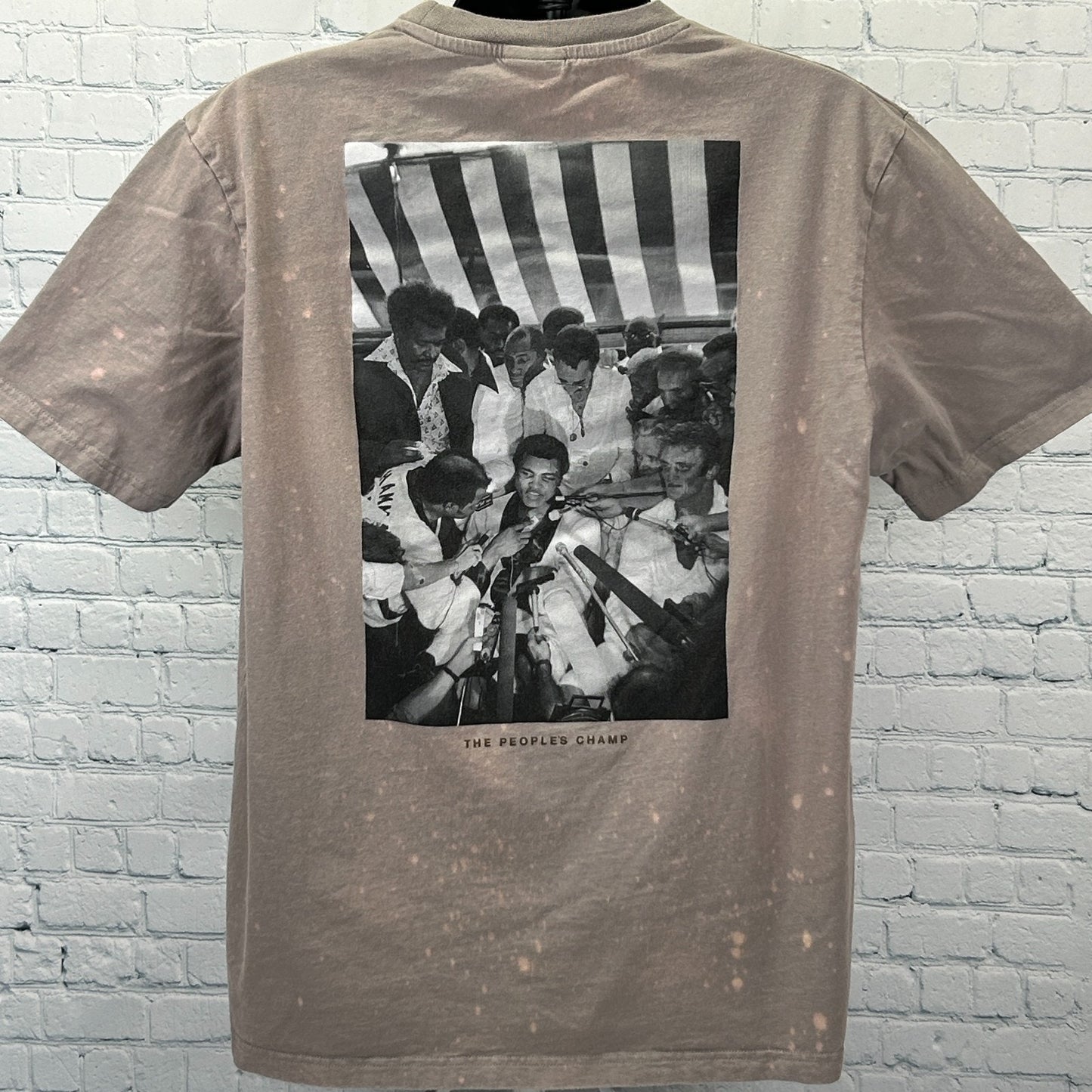 Muhammad Ali x Shoe Palace T Shirt Boxing Boxer Embroidered Gray Mens XXL 2XL