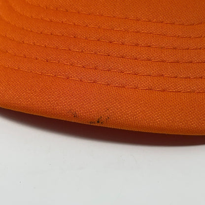 Vintage 80s Miller's River Beagle Club Hunting Orange Trucker Baseball Hat Cap